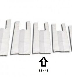 DS-4701 - Sacola Plástica Branca Virgem 35 x 45 - Pcte c/ 5 Kg.