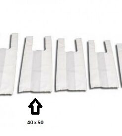 DS-4702 - Sacola Plástica Branca Virgem 40 x 50 - Pcte c/ 5 Kg.
